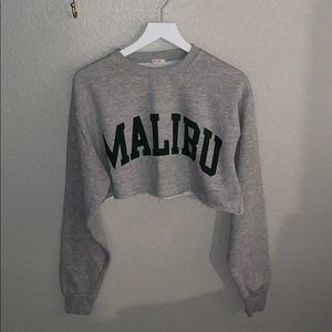 Cropped brandy sweatshirt